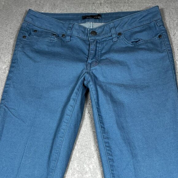 Prana Jeans Womens Size 4/27 Blue Stretch Skinny Straight Denim Pockets - Picture 2 of 13